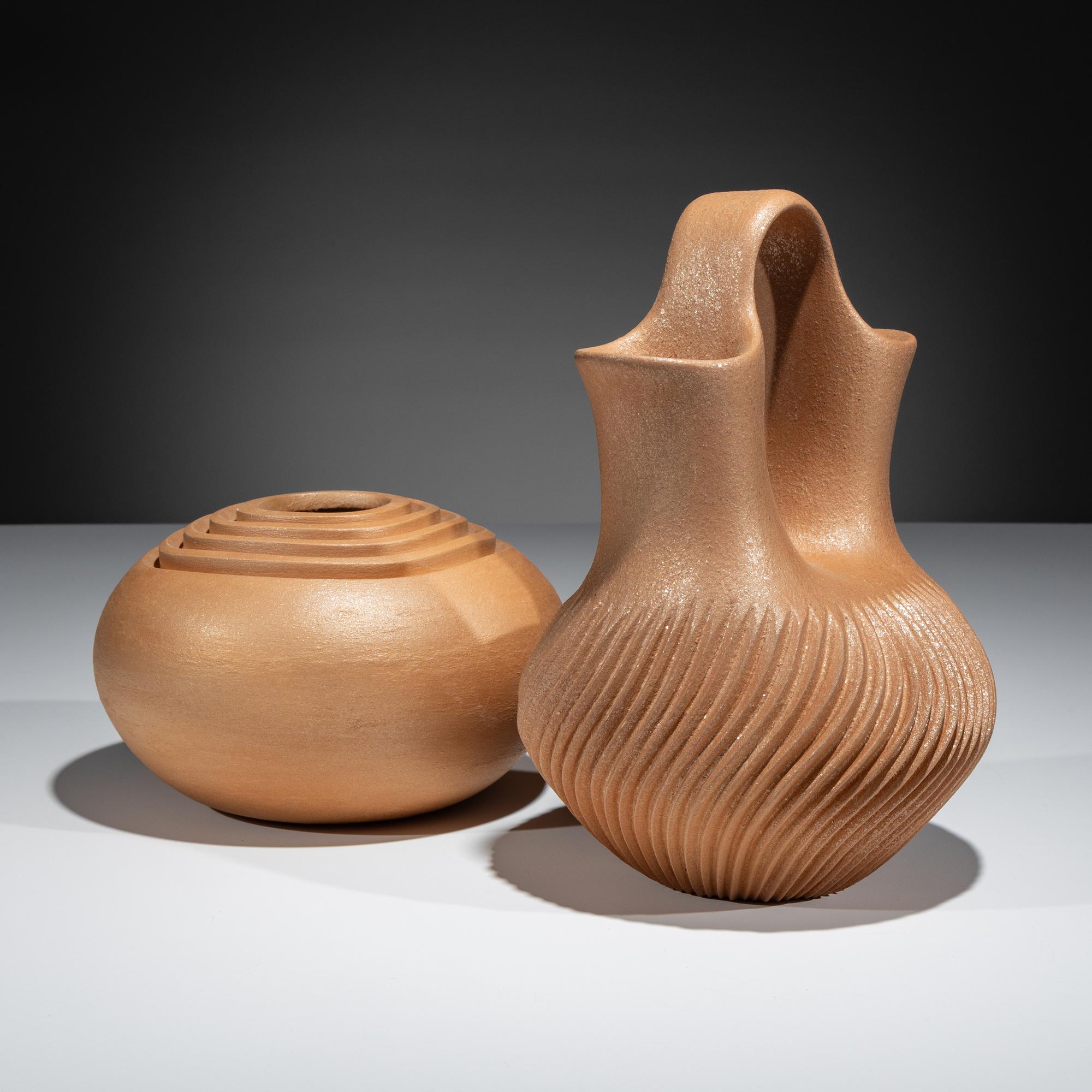 Pottery Wedding Vase and Jar