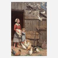 Jennie Augusta Brownscombe (American, 1850-1936) The White Dove