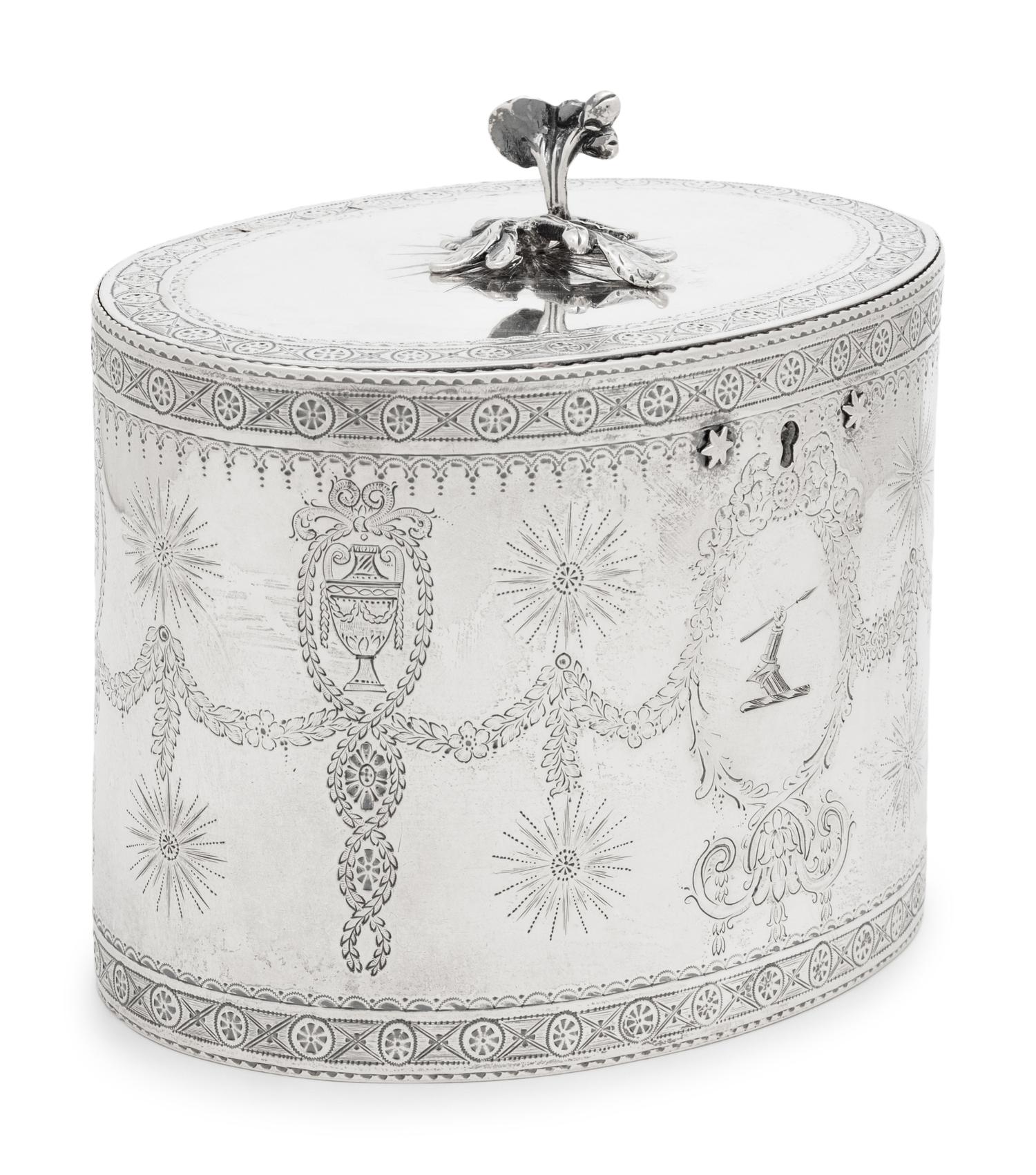 A George III Silver Tea Caddy