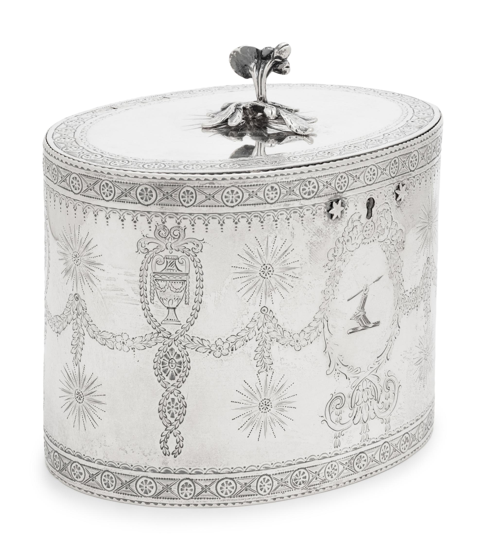 A George III Silver Tea Caddy