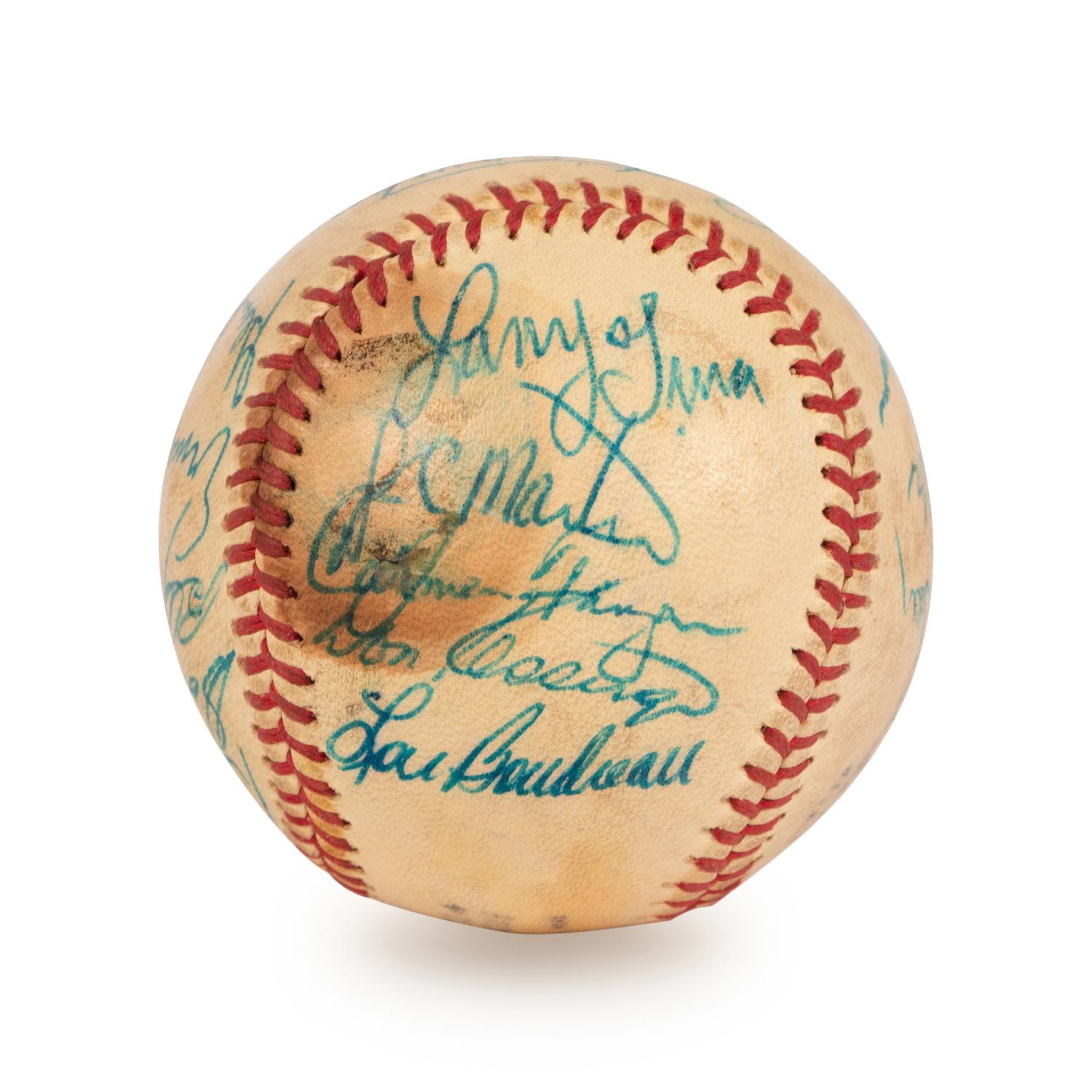 A 1972 Chicago Cubs Team Signed Autograph Baseball (Ernie Banks' Final Season)