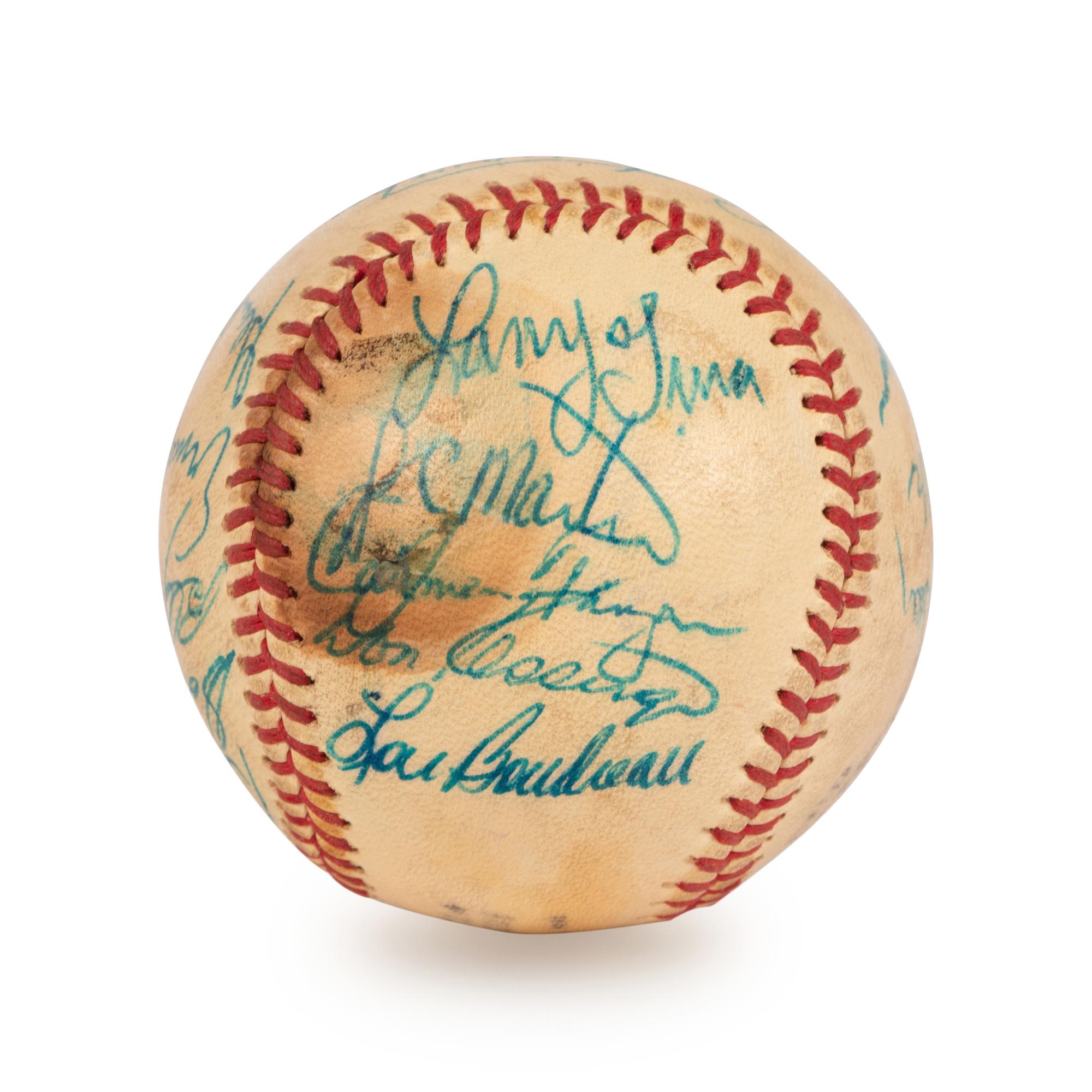 A 1972 Chicago Cubs Team Signed Autograph Baseball (Ernie Banks' Final Season)