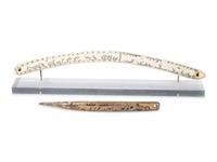 Iñupiaq Scrimshawed Bone Tools