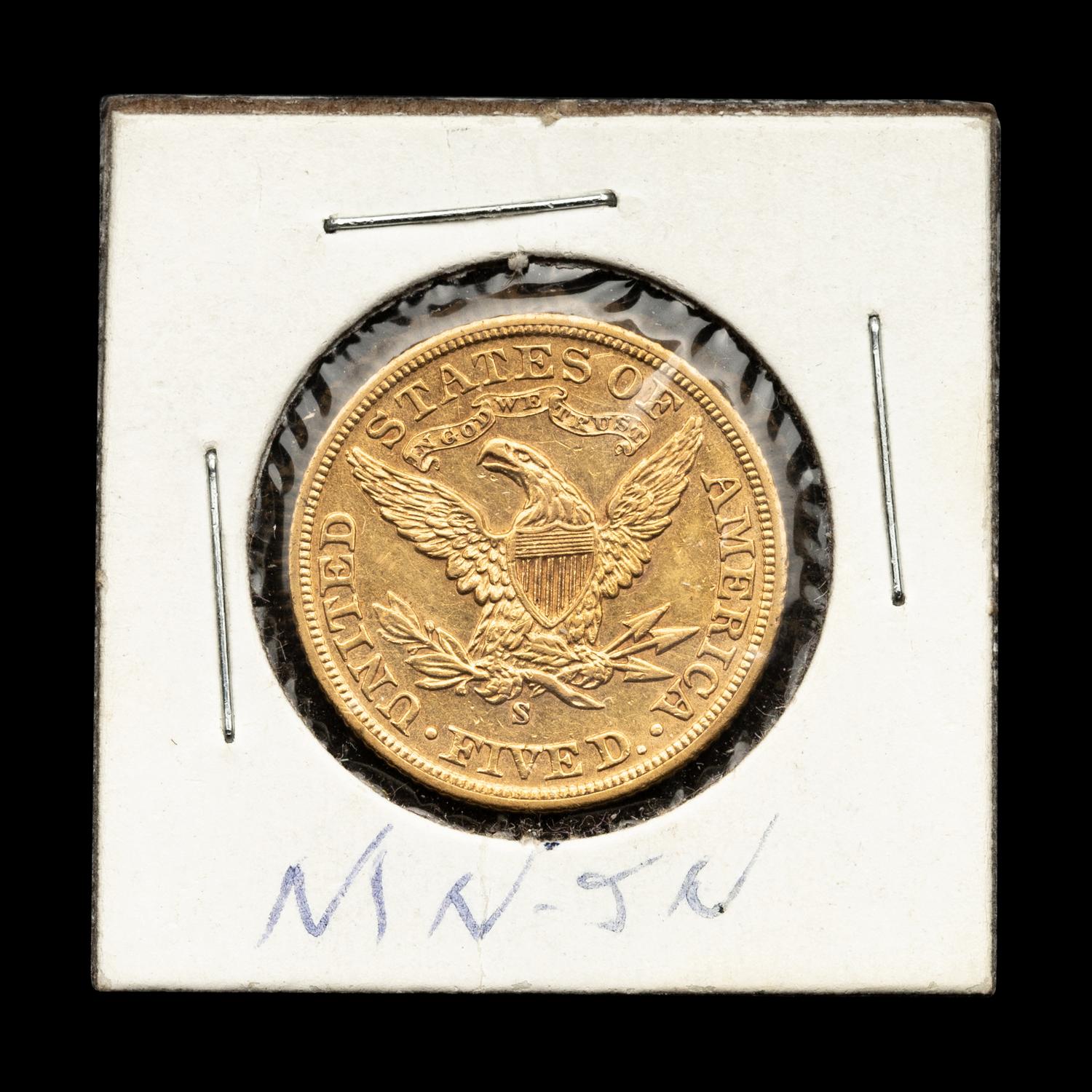 A 1901-S Liberty Head $5 Gold Coin