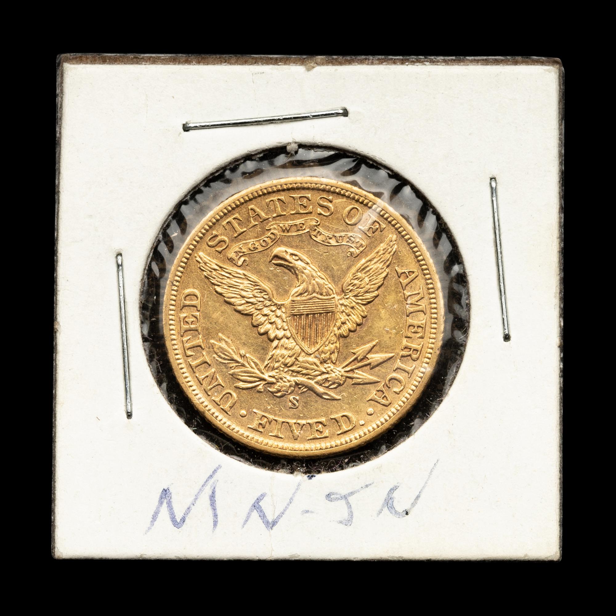 A 1901-S Liberty Head $5 Gold Coin