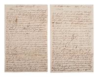 DALRYMPLE, Ezekiel. ALS describing the death of his brother William. Montreal, 24 February 1812.