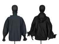 Chanel, Black Zip-Up Jacket & Cotton Blouse