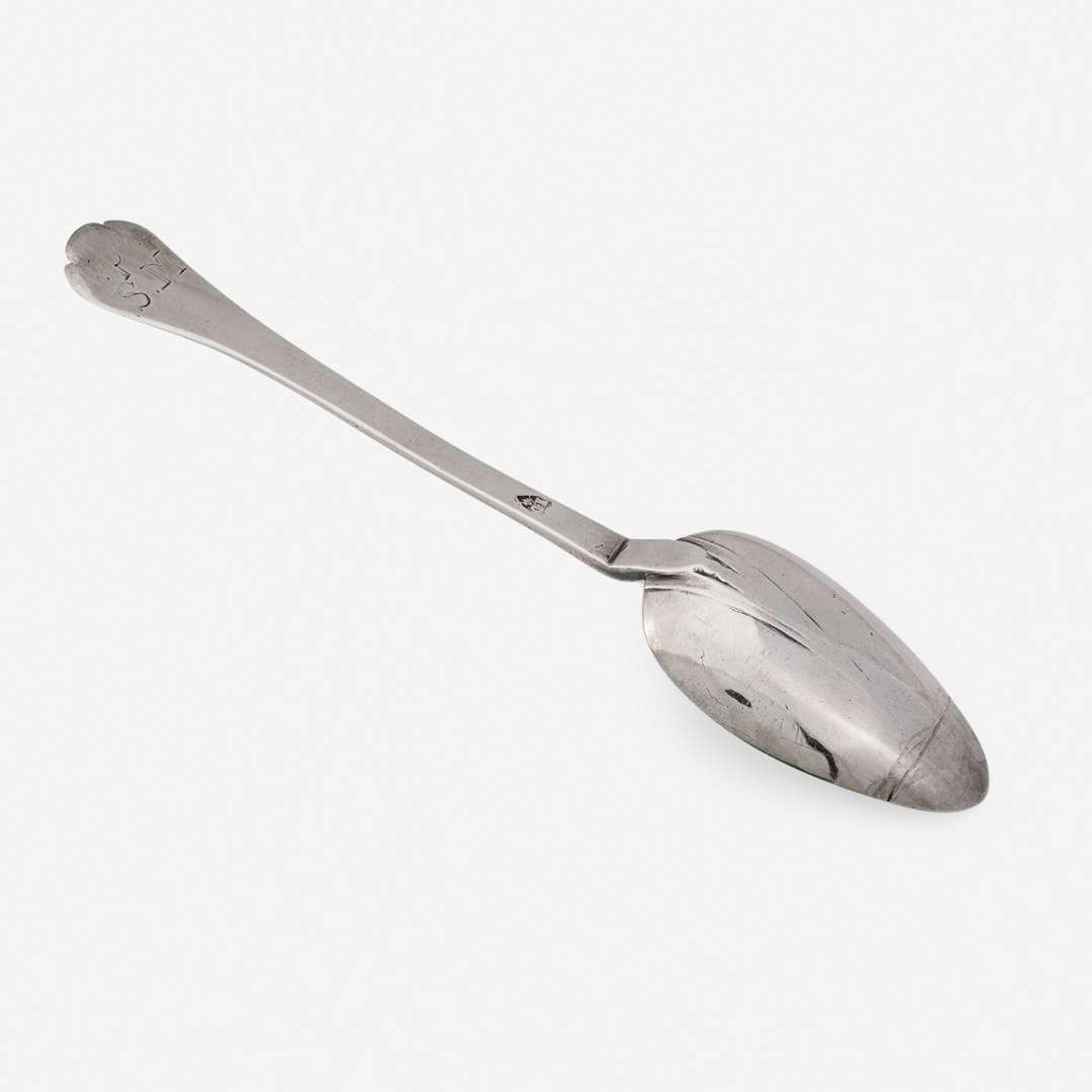 A silver tablespoon Jeremiah Dummer (1645-1718), Boston, MA, circa 1685
