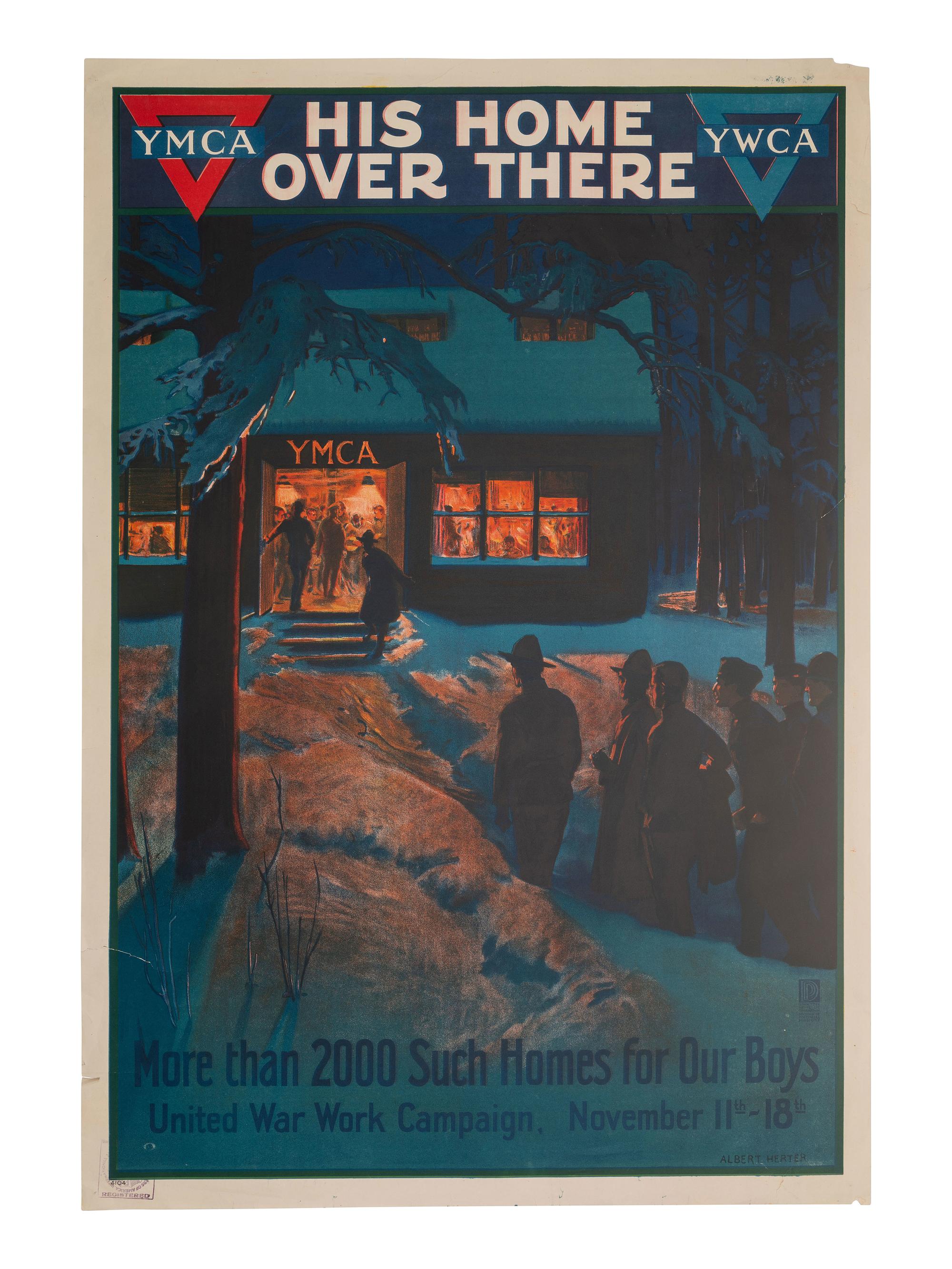 [WWI]. 6 posters promoting the United War Work Campaign. Ca 1918. [ With ]: Salvation Army poster.