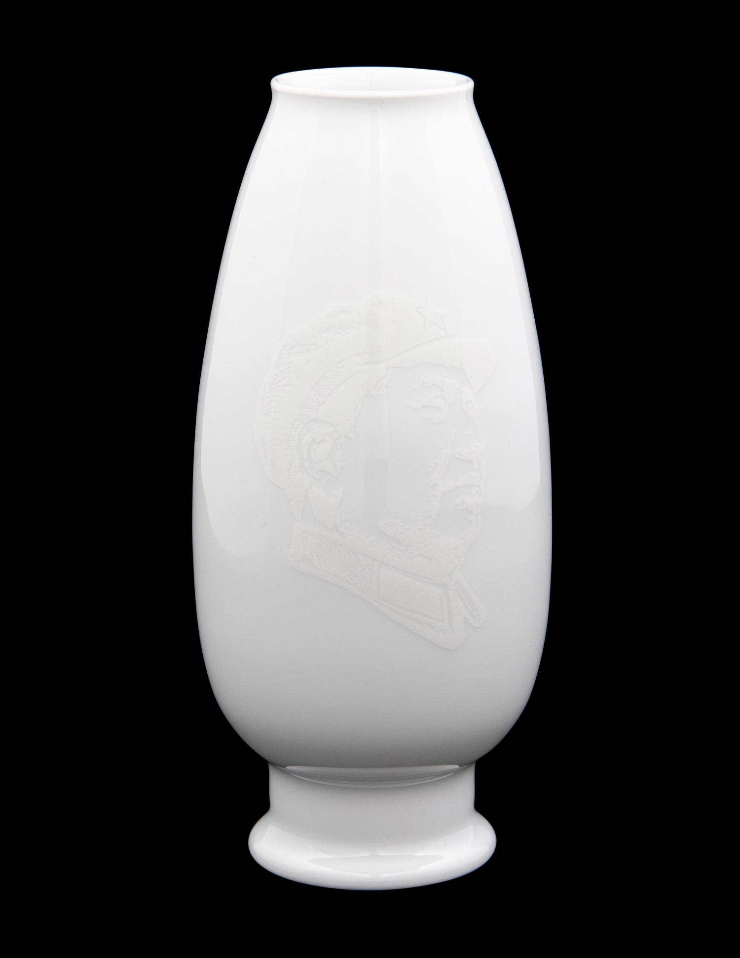 A White Glazed Porcelain Vase