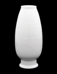 A White Glazed Porcelain Vase