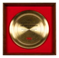 A Group of Nine Dining Awards and Honors Formerly Displayed at Mike Ditka’s Restaurant