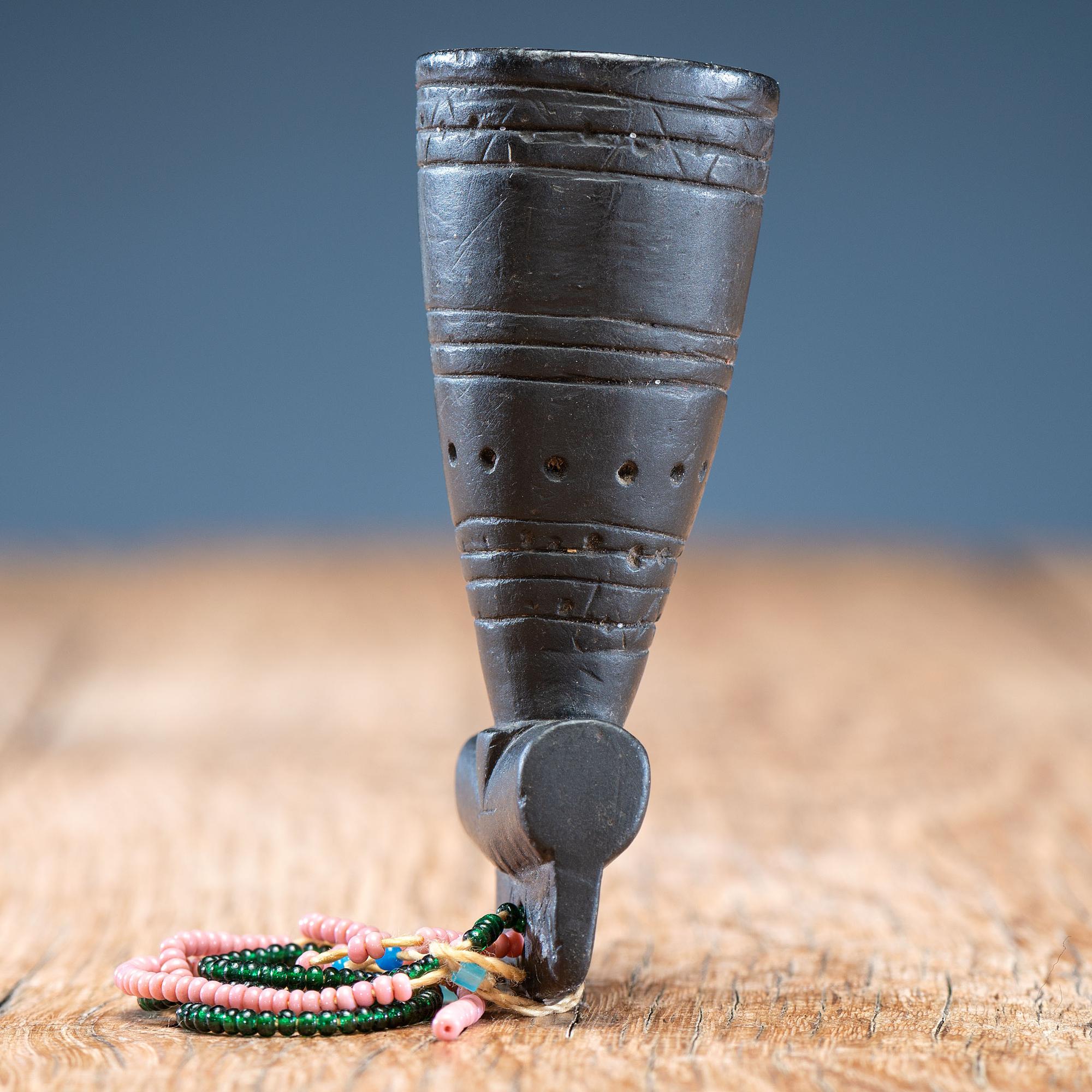 Mi'kmaq Engraved Steatite Pipe Bowl