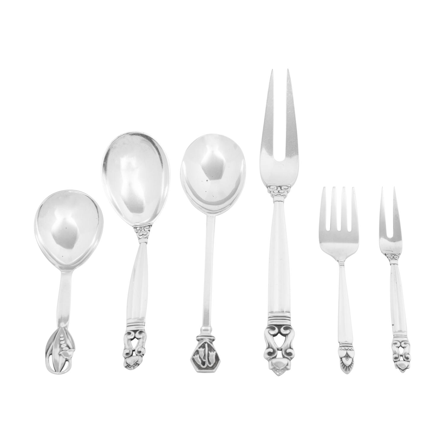 A Collection of Georg Jensen Silver Serving Articles