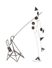A Brass Standing Kinetic Sculpture Height 68 inches. — 20TH CENTURY