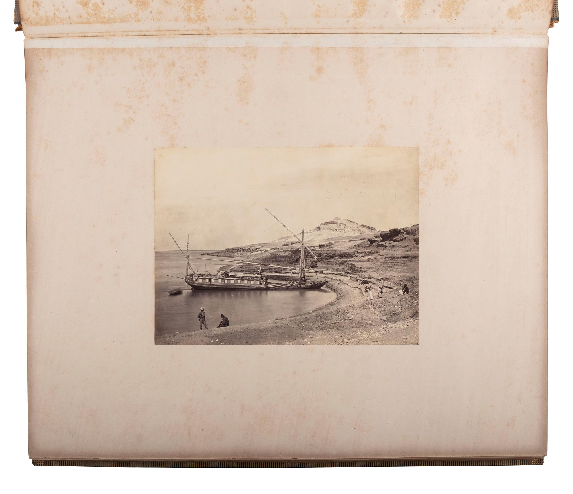 [EARLY PHOTOGRAPHY]. BEATO, Antonio (1835-1906). Album containing 29 photographs of Egypt.
