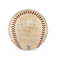 A 1931 Detroit Tigers Team Signed Autograph Baseball (JSA Auction Letter),