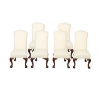 A Set of Six George II Style Carved Dining Chairs