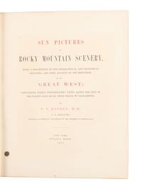 [WESTERN AMERICANA]. HAYDEN, Ferdinand V. (1829-1887). Sun pictures of Rocky Mountain scenery, with a description of the geographical and geological features, and some account of the resources of the Great West. 1870.