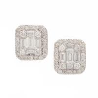 Diamond and White Gold Earrings