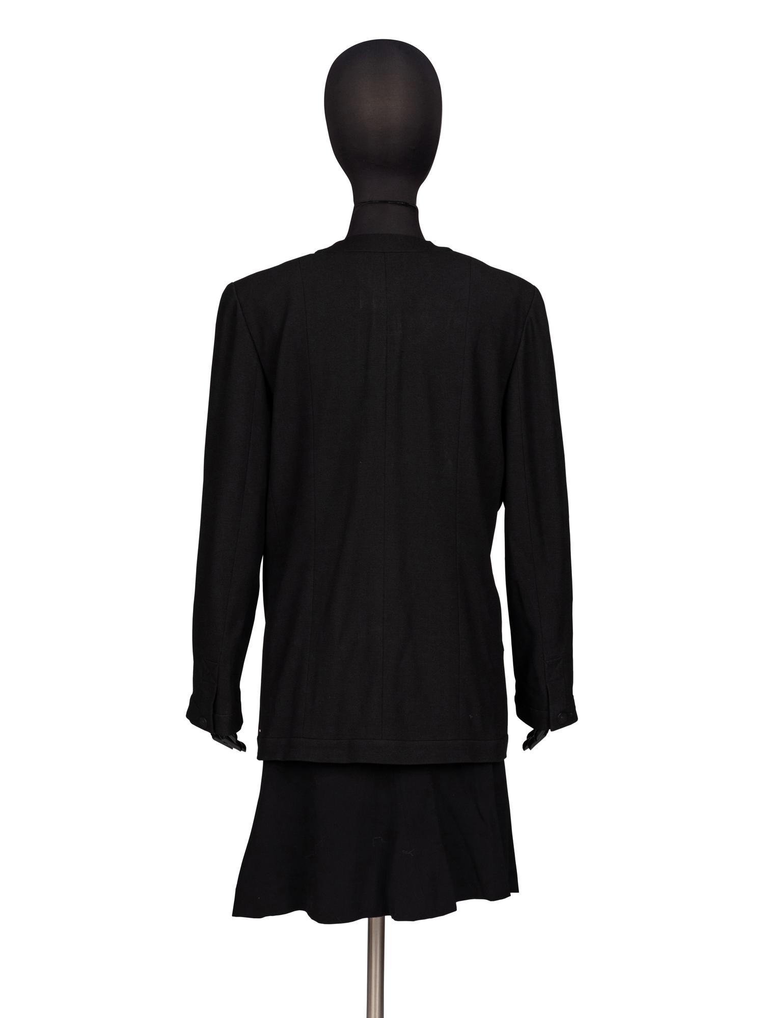 Chanel, Black Crêpe Skirt Suit