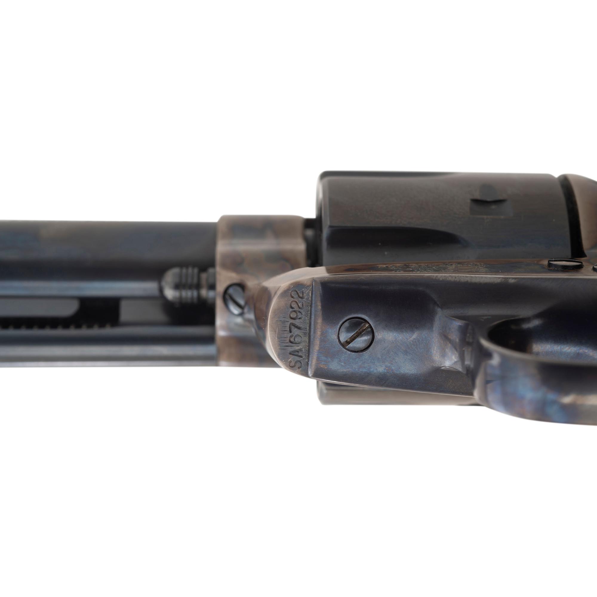 *Consecutively Numbered Pair of Ivory Gripped Colt Single Action Army Revolvers with Black Powder Frames and Bullseye Ejectors in Boxes