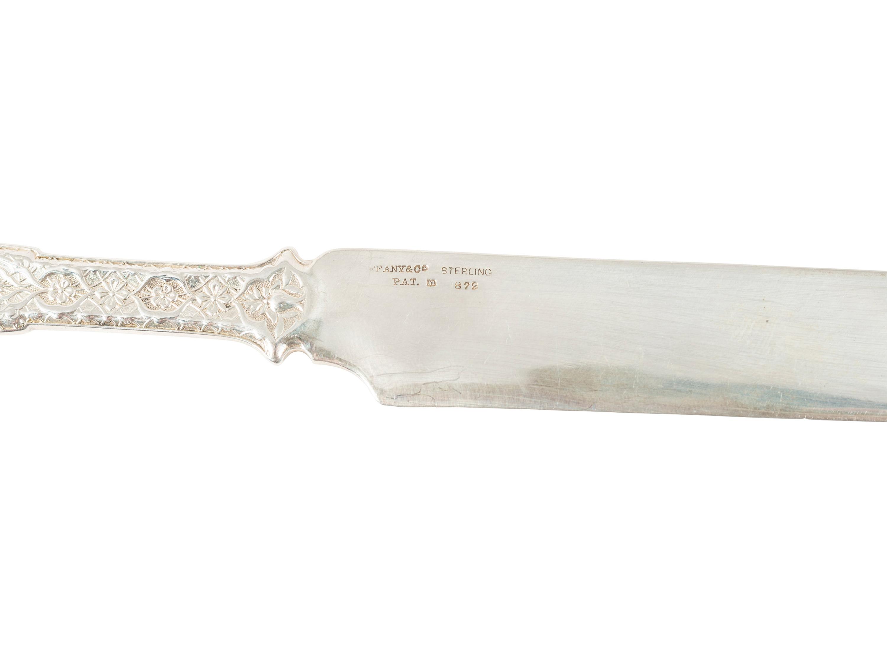 A Tiffany and Co. ' Persian' Silver Flatware Service