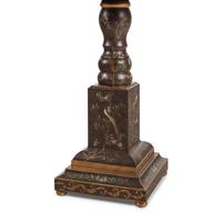 A Polychrome Painted Lamp Table