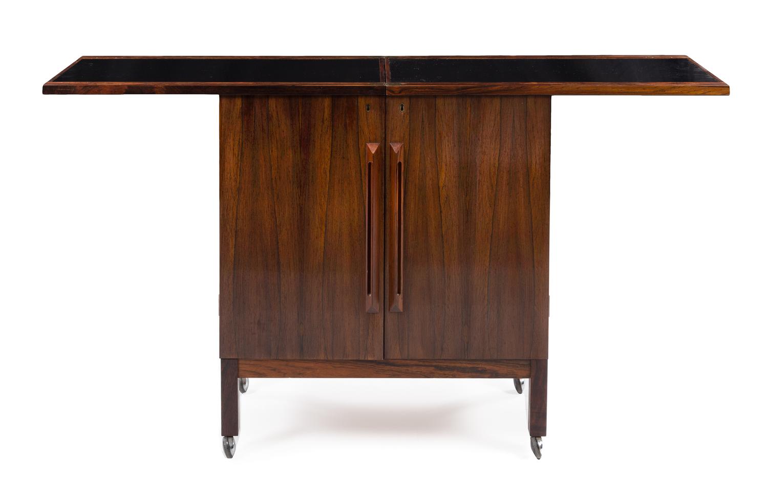 Torbjorn Afdal (Norwegian, 1917-1999), BRUKSBO, a rosewood bar cart