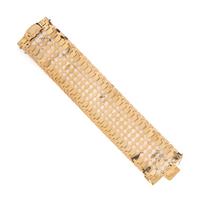 YELLOW GOLD FANCY LINK BRACELET