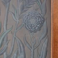 A Pair of Art Nouveau Etched Glass Doors 79" W x 2.25" D x 100.5" H — Argentina, Circa 1910