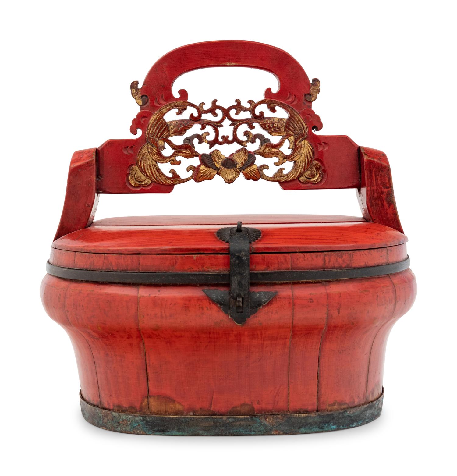 A Chinese Red Lacquered Container
