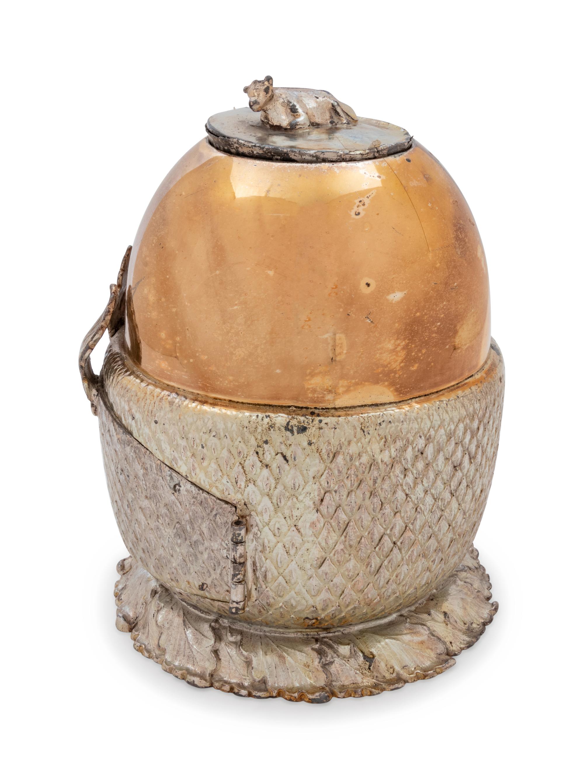 An American Silver-Plate Butter Cooler