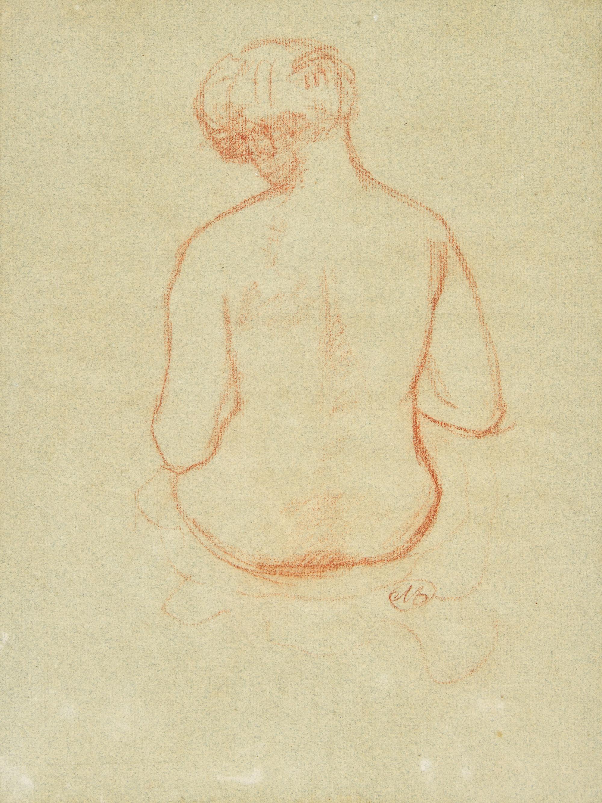 Torse de Femme; t ogether with Nu Assis (A Double-Sided Work), circa 1900
