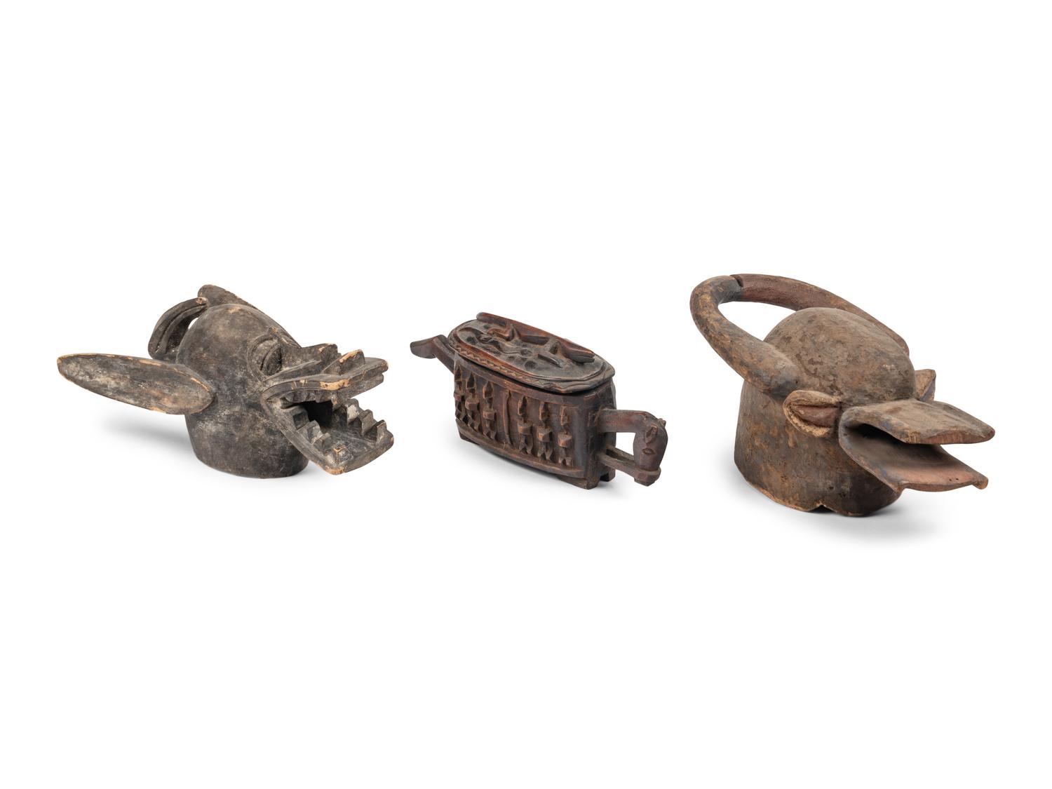 Fourteen Ethnographic Wood Items