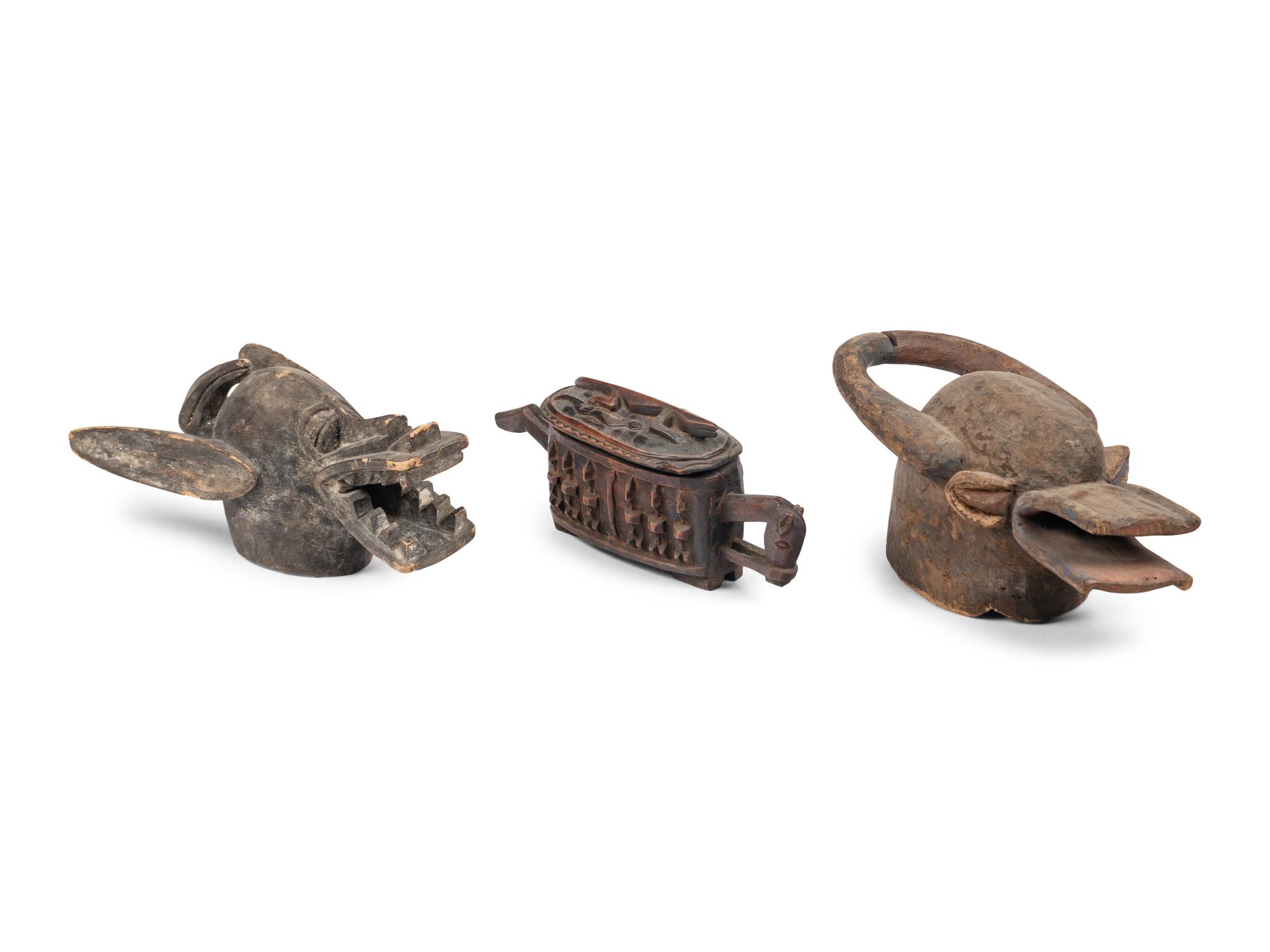 Fourteen Ethnographic Wood Items