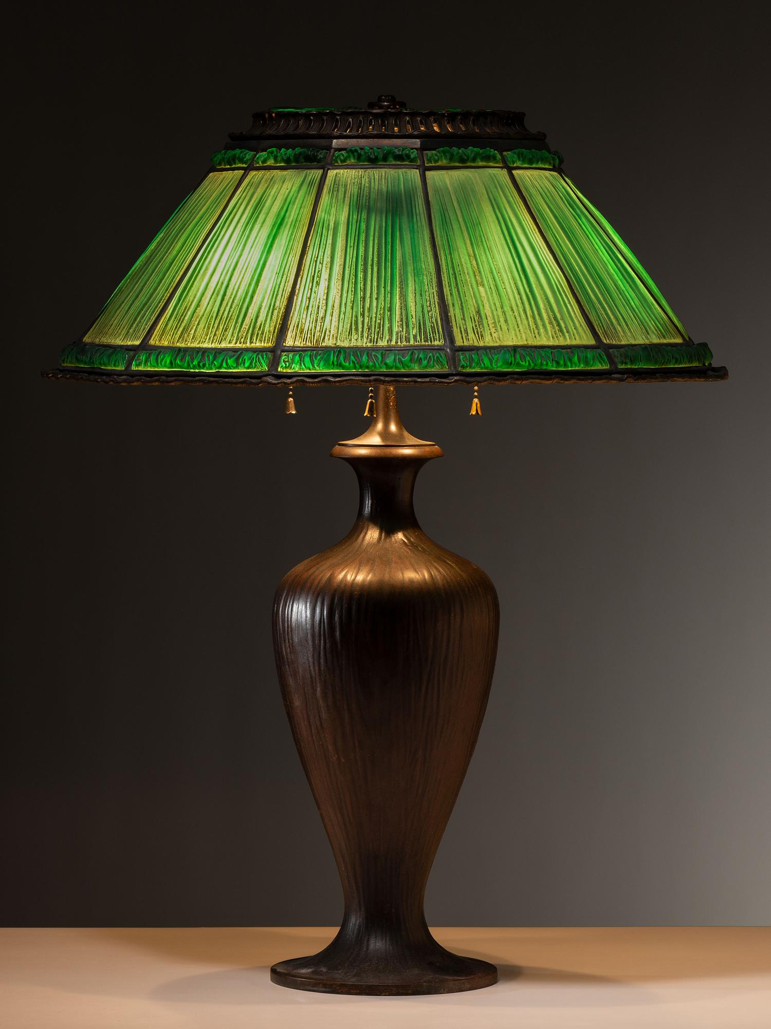 Linenfold Table Lamp