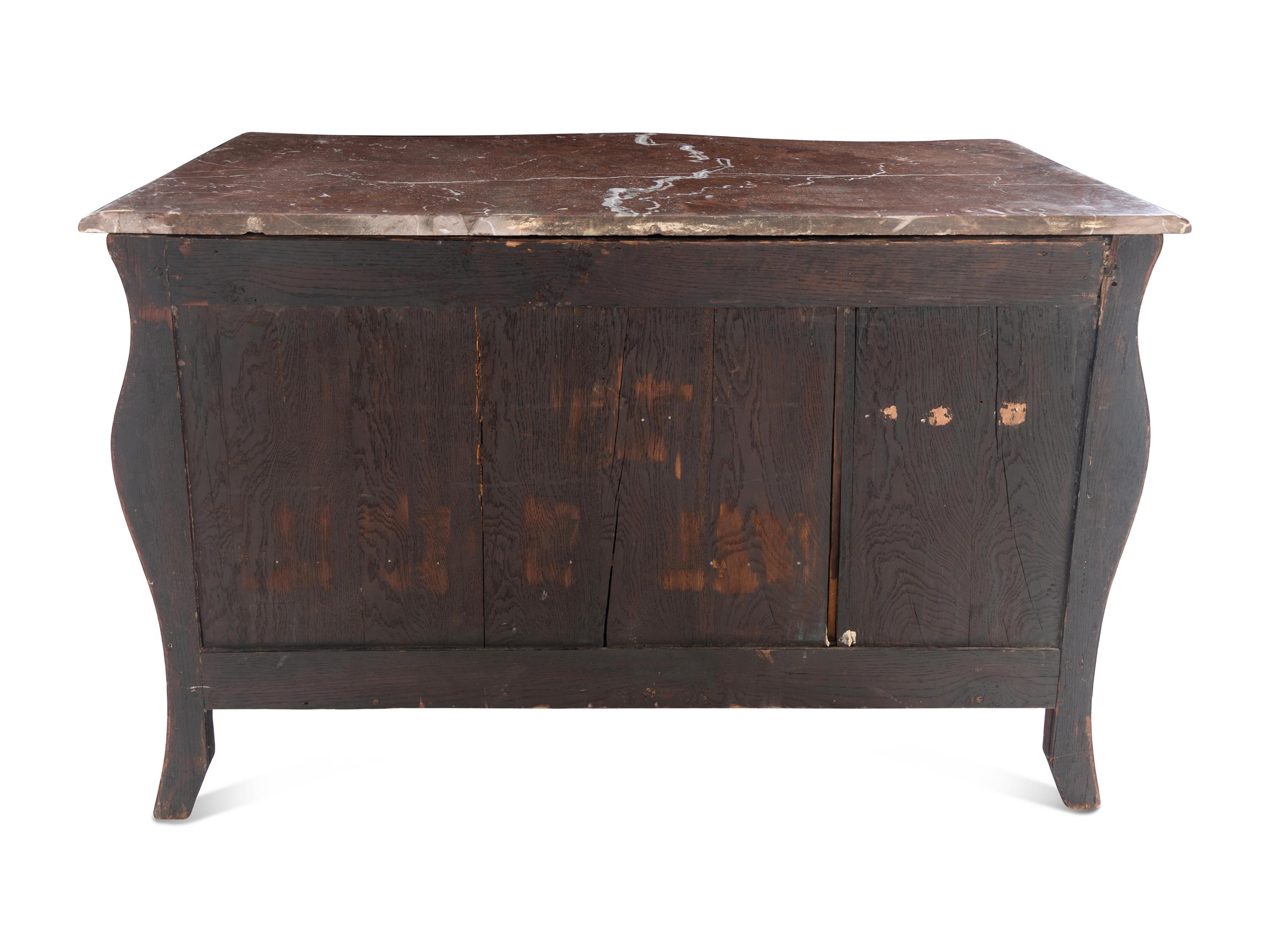 A Régence Style Gilt-Bronze Mounted Kingwood and Tulipwood Commode