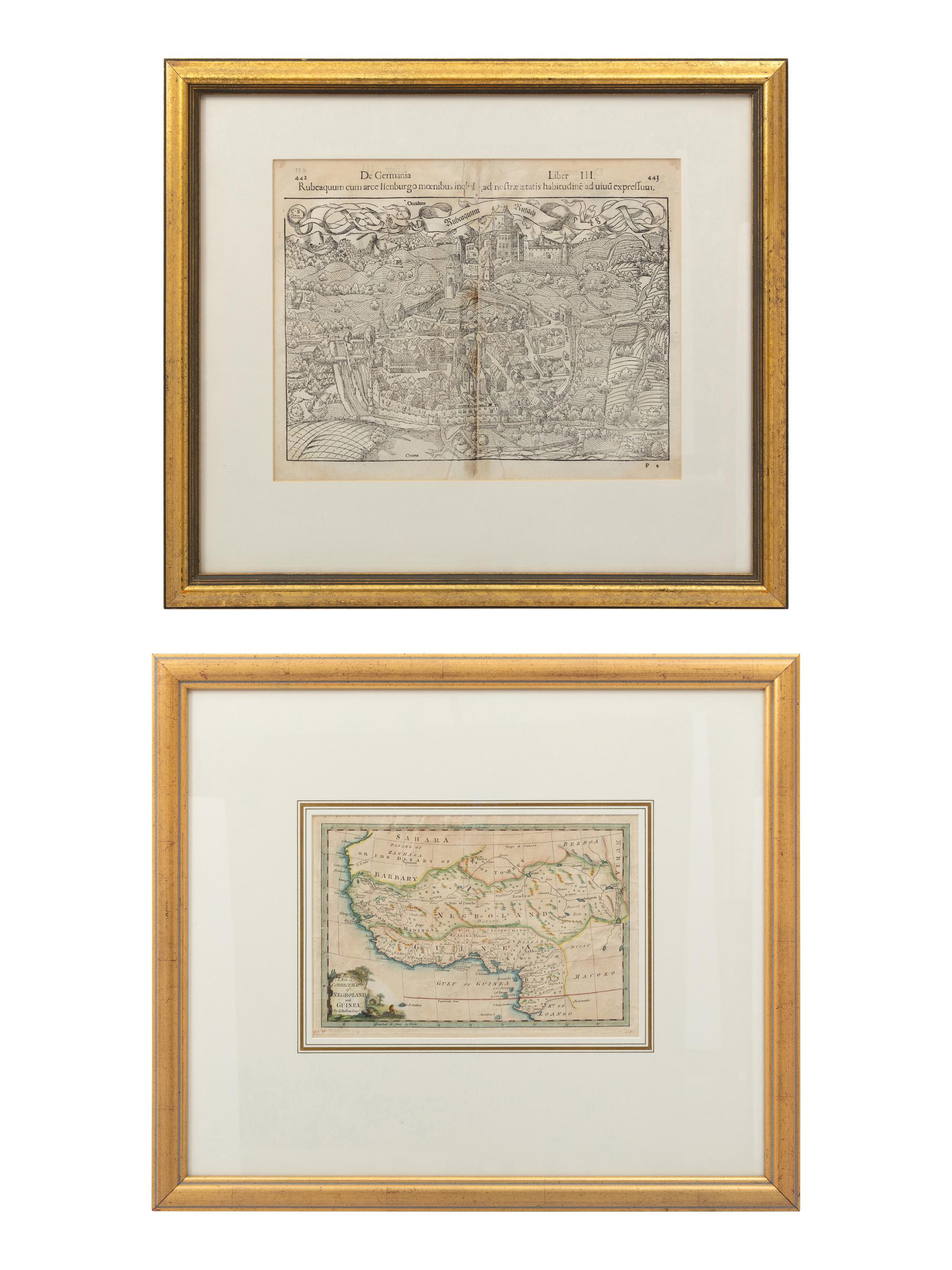 Two Continental Antiquarian Maps, Muenster and Rollos