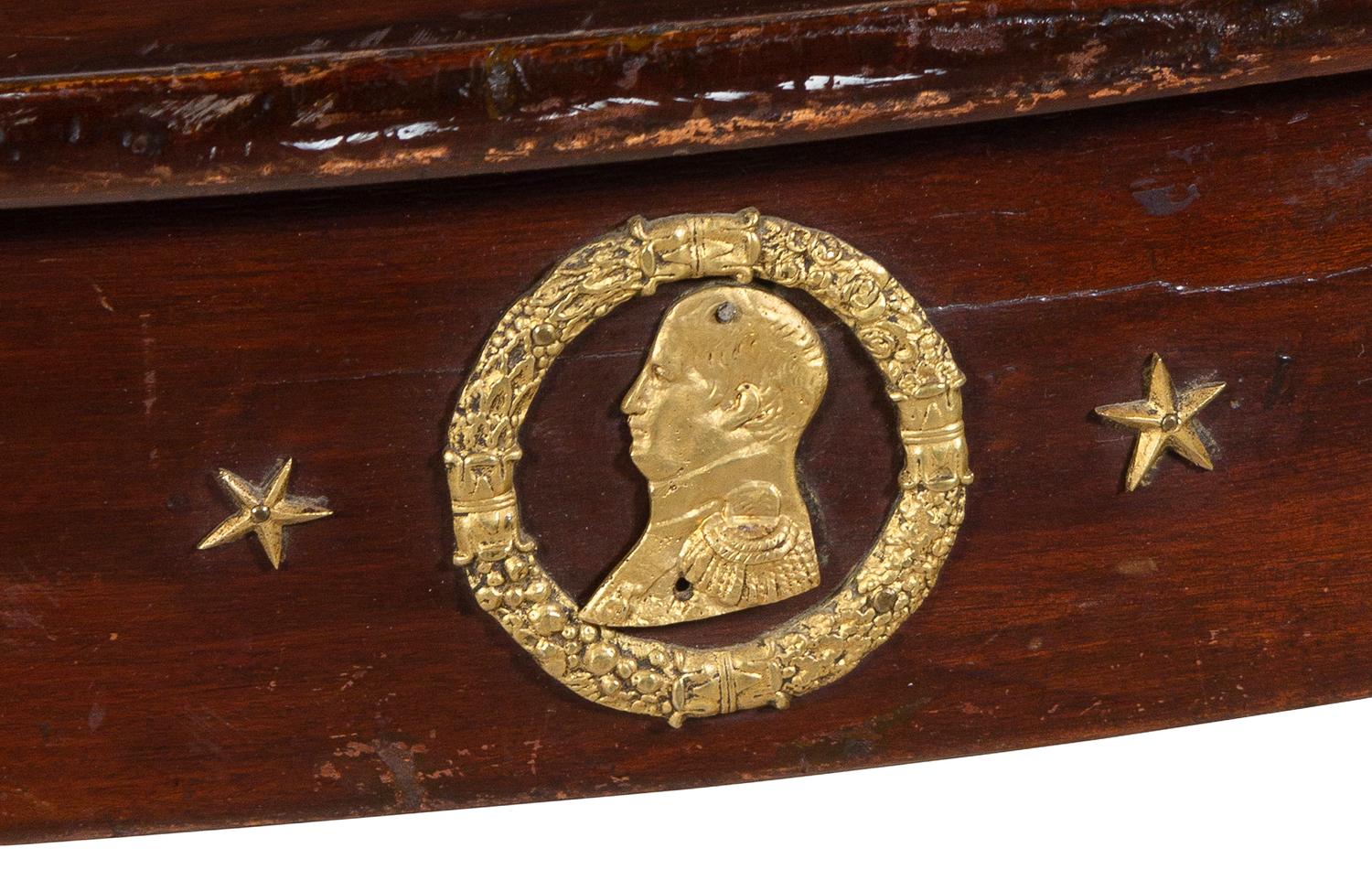 An Assembled Empire Style Gilt Metal Mounted Mahogany Dining Suite
