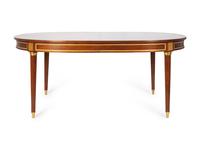 A Louis XVI Style Gilt-Bronze-Mounted Mahogany Extension Dining Table