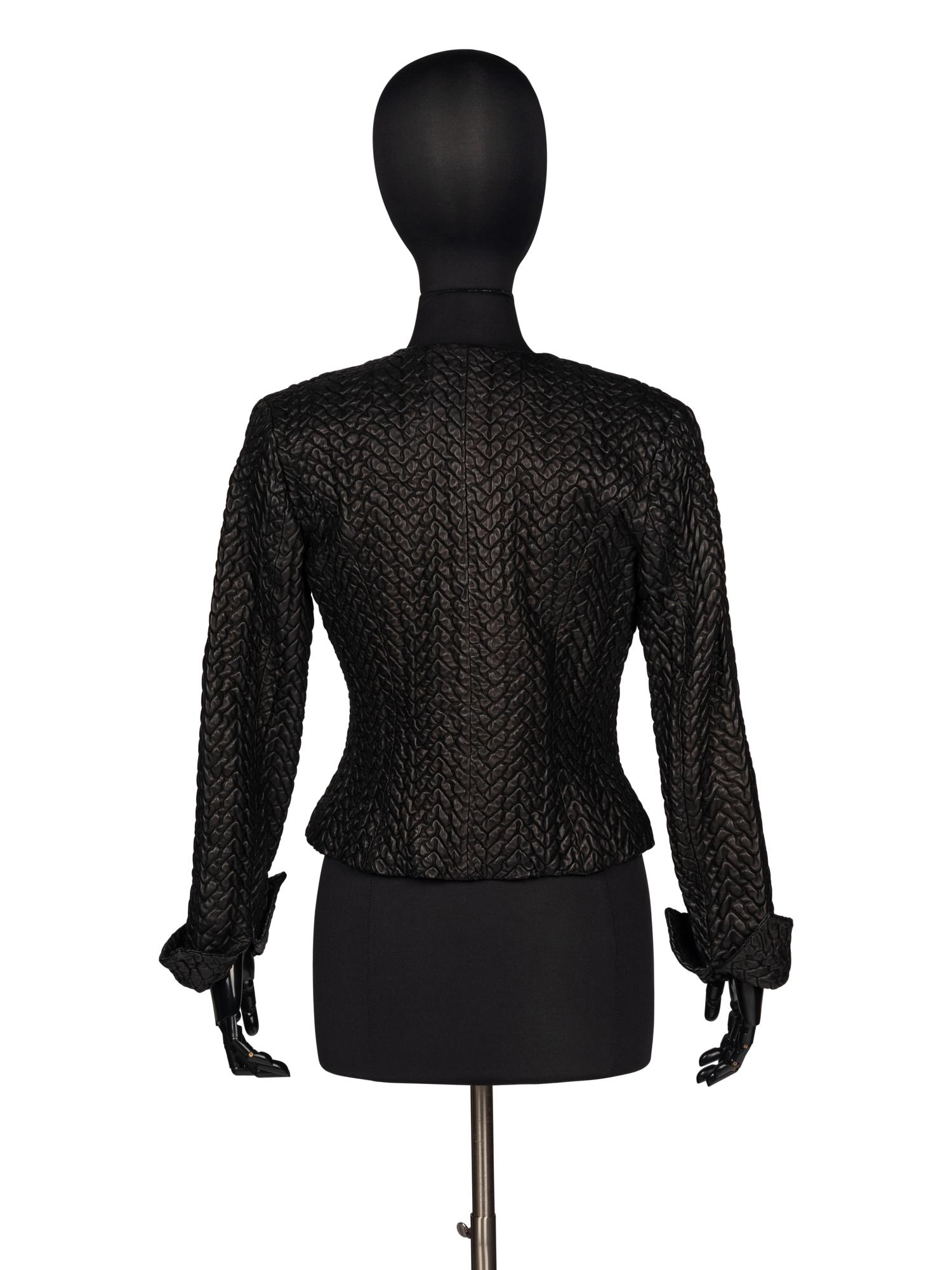 Chanel Embossed Leather Jacket