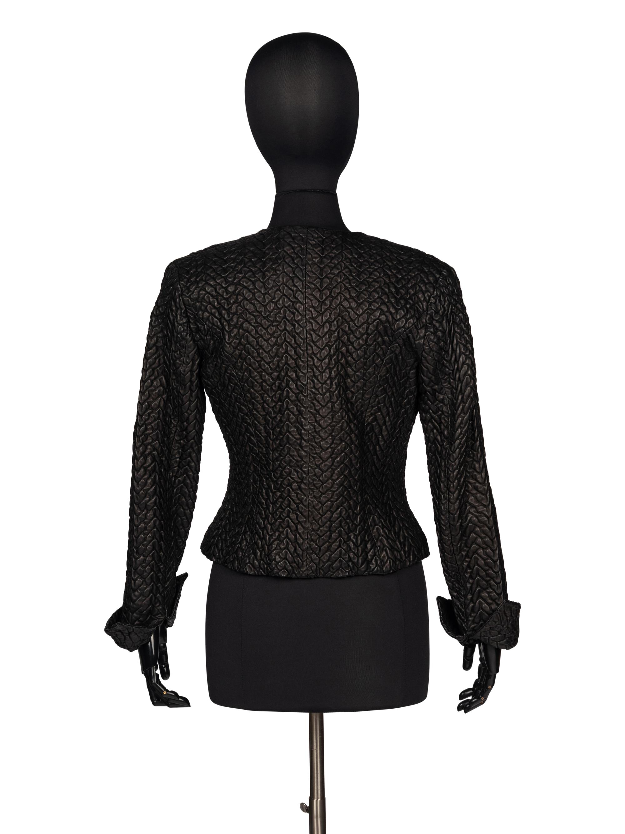 Chanel Embossed Leather Jacket