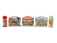 Three Transportation-Themed Lunch Boxes