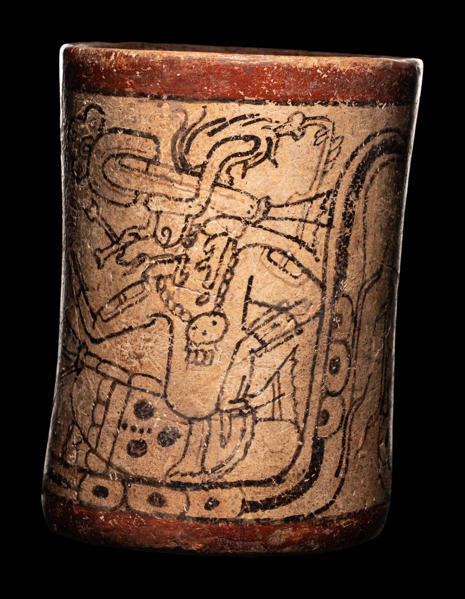 A Maya Codex Style Cylinder Vessel