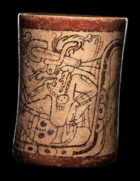 A Maya Codex Style Cylinder Vessel