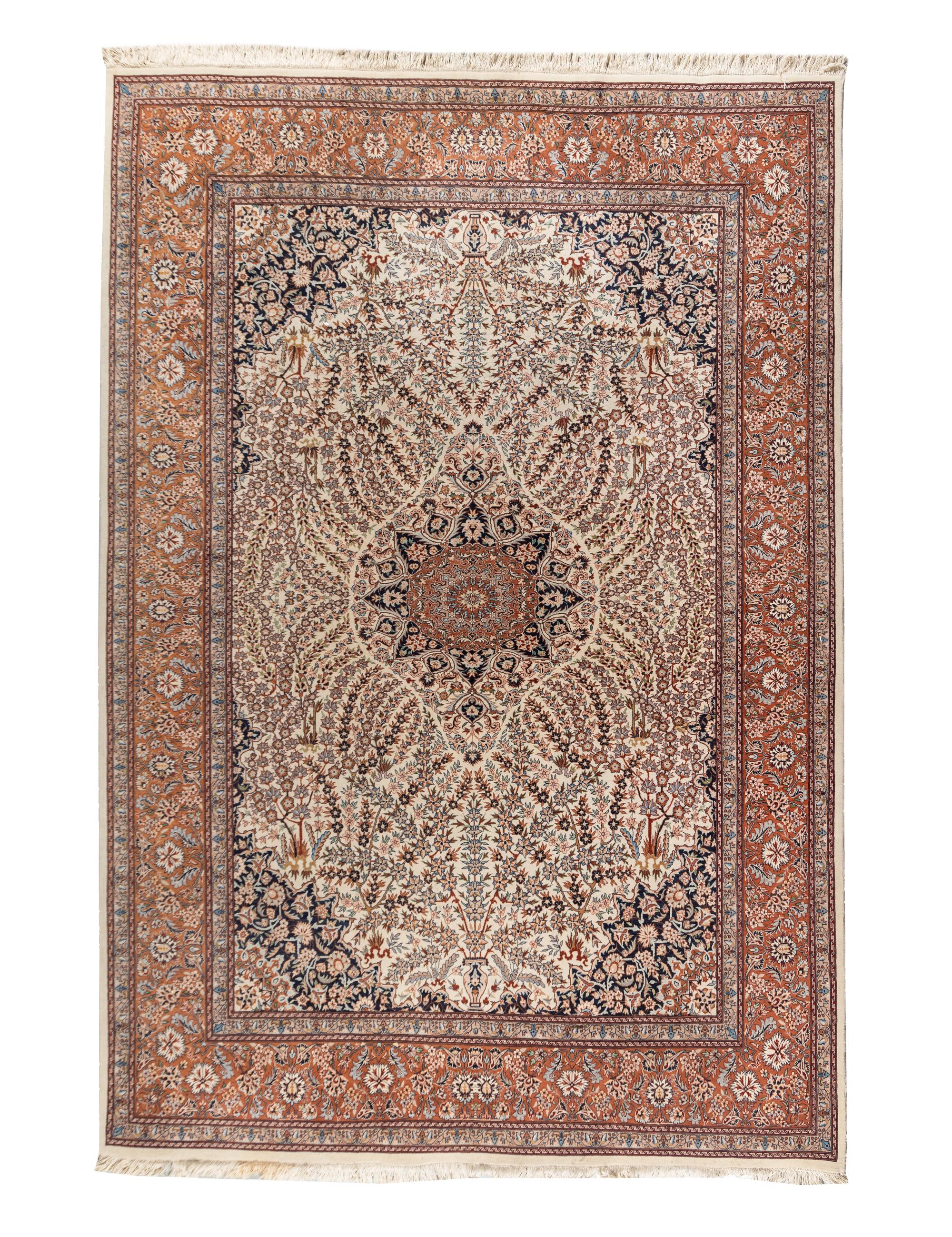 A Qom Wool Rug