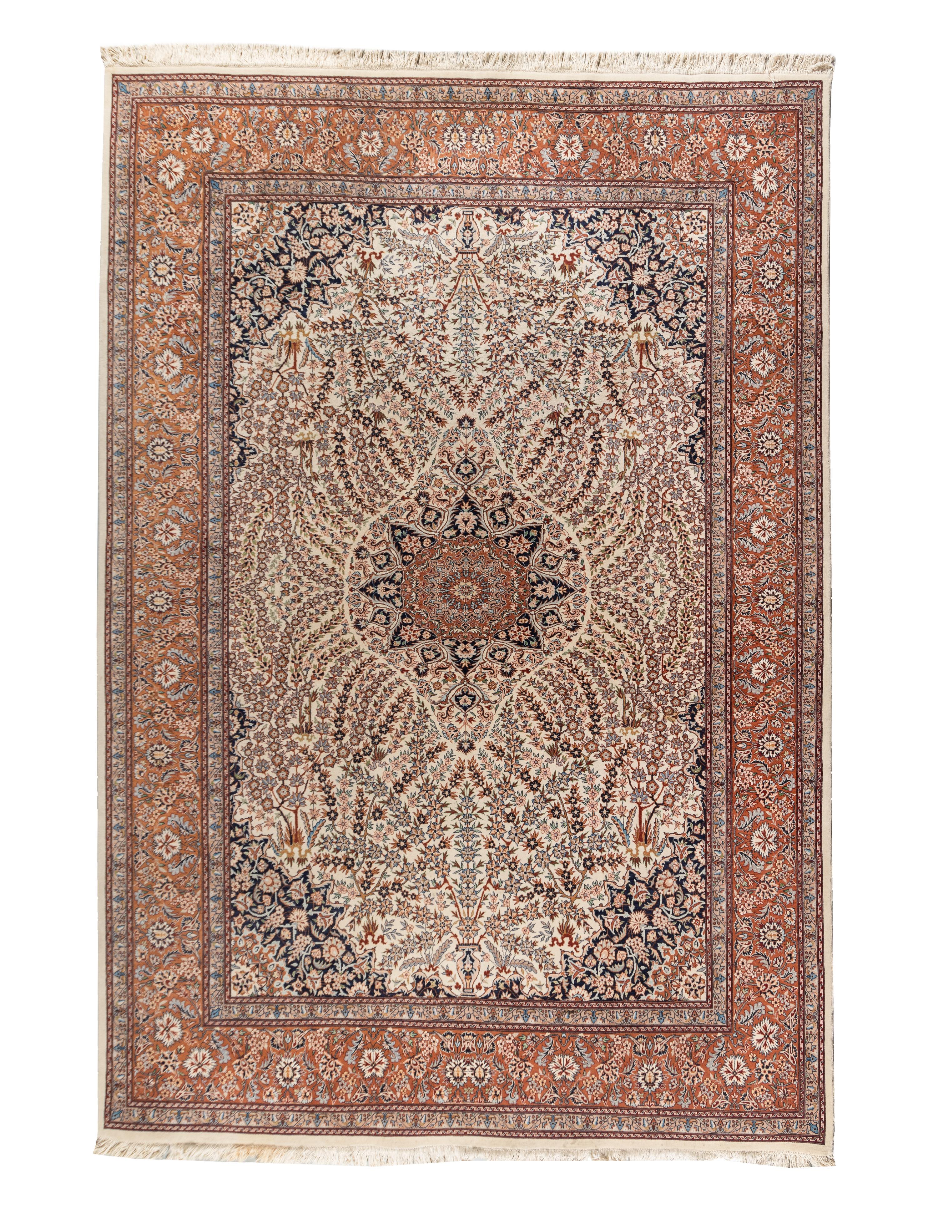 A Qom Wool Rug
