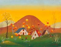 Group of Three Naive Paintings