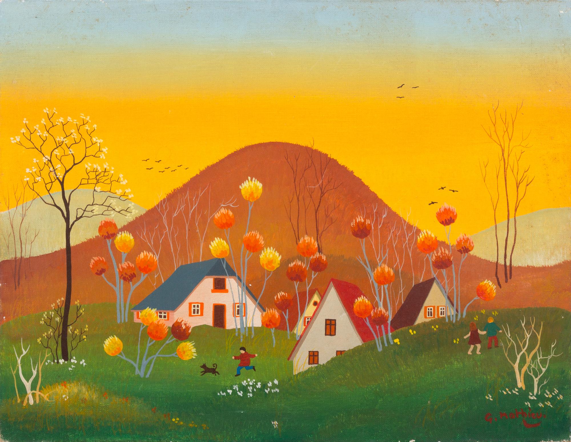Group of Three Naive Paintings
